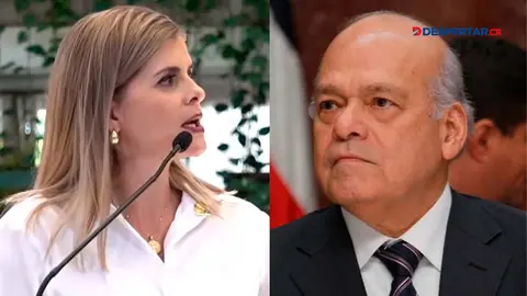 La presidente electa Laura Fern&aacute;ndez y el Magistrado presidente de la Corte Suprema de Justicia Orlando Aguirre