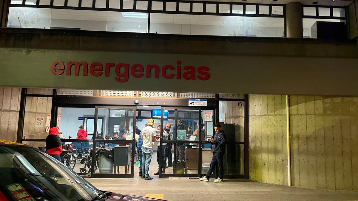 Entrada de emergencias en el actual Hospital Max Peralta, el sabado 16 de febrero