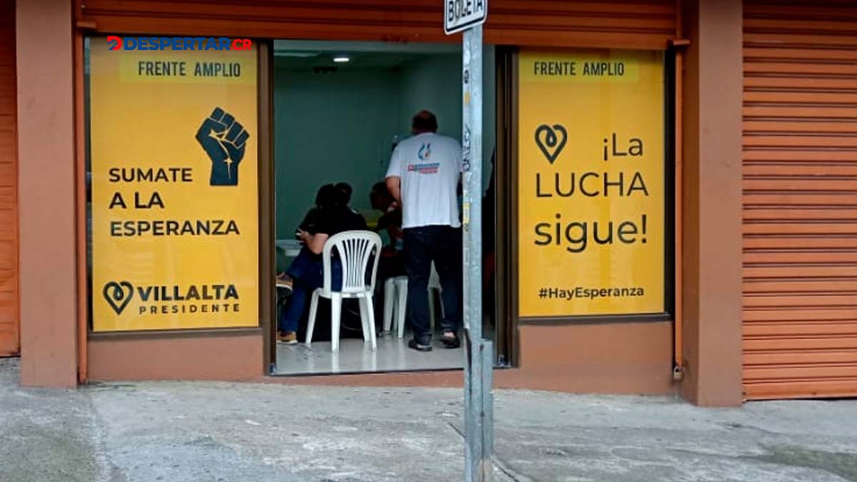 El exdiputado y líder del Frente Amplio José María Villalta no ha hecho oficial su precandidatura pero si tiene una casa club en el centro de Heredia donde realizan reuniones