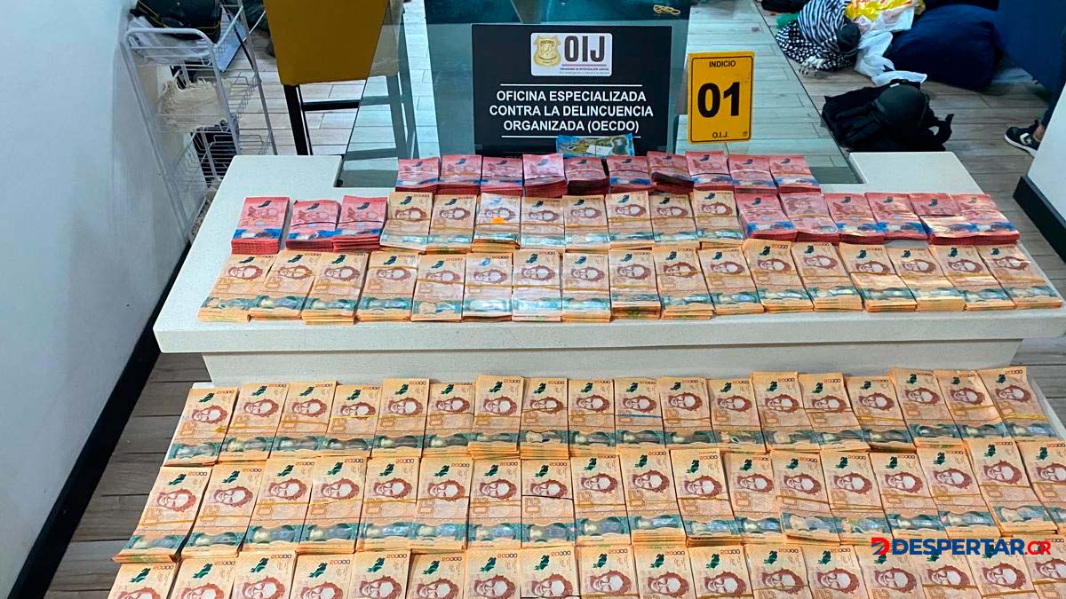 El megaoperativo realizado por las autoridades judiciales y el Ministerio de Seguridad Publica se distintos puntos del país enfocados a desmantelar la organización criminal. Foto OIJ